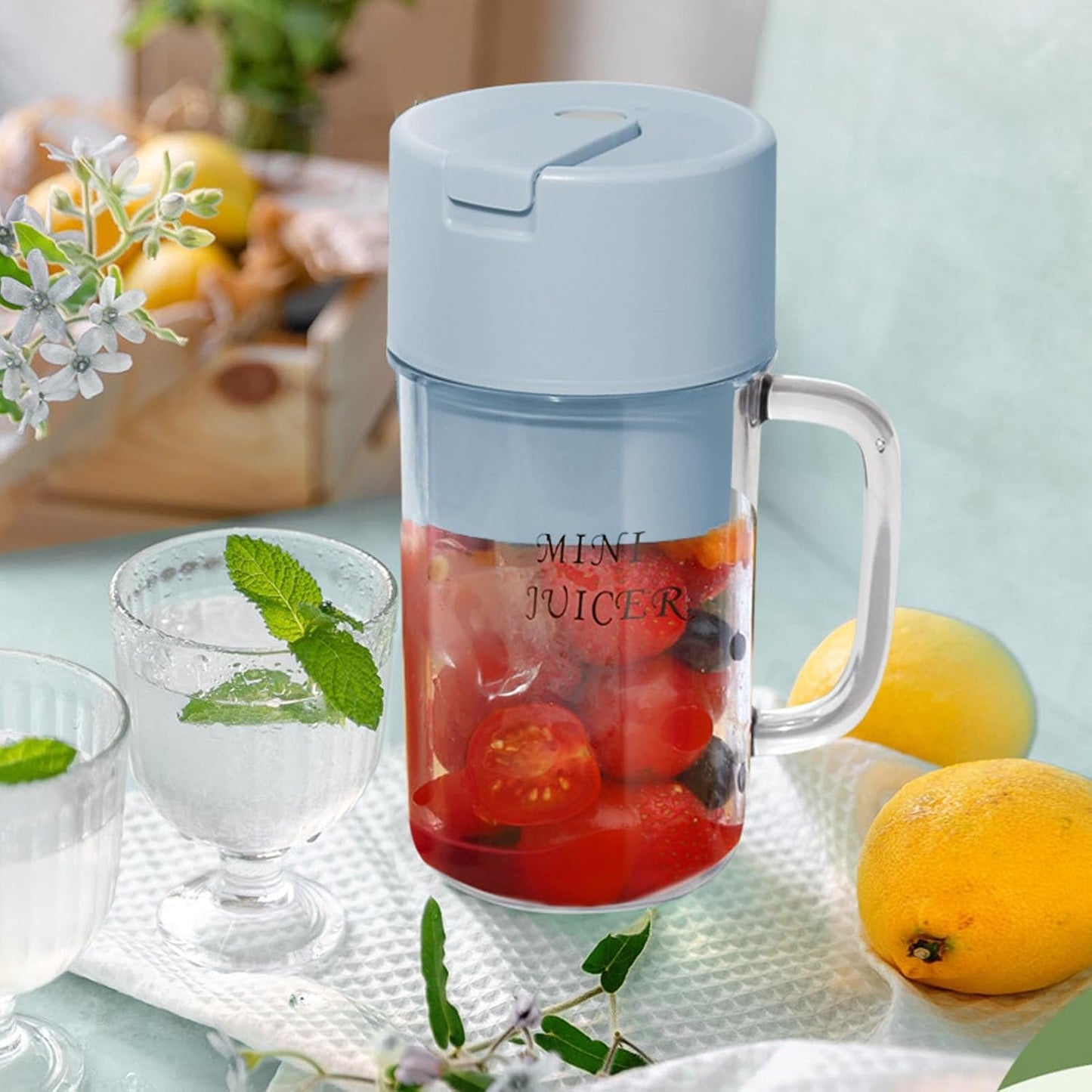 Multifunctional Portable Juicer Cup with Straw | 420ml | USB Rechargeable | Travel - Friendly Mini Blender for Smoothies & Juices - CARTitCARTitCARTit