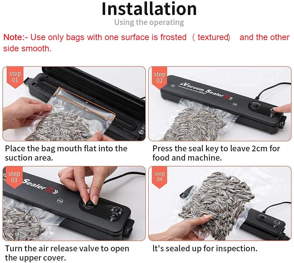 Mini Plastic Bag Sealing Machine Portable Automatic Vacuum Sealer Machine, Vacuum Packing Machine, Handheld Packet Sealer for Food, Snack, Chip, Fresh Storage (Multicolor) (1) - CARTitCARTitCARTit