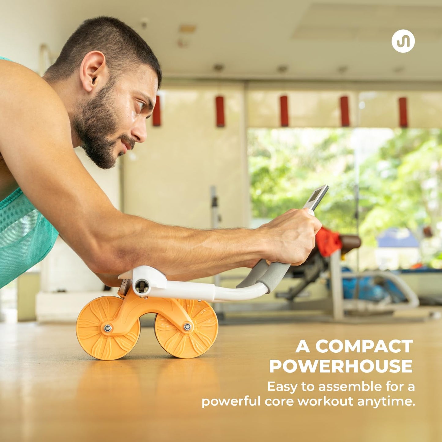 ABSolute Ab Roller – Automatic Rebound Ab Wheel for Men & Women | Home & Gym Ab Workout Equipment with Knee Mat - CARTitCARTitCARTit