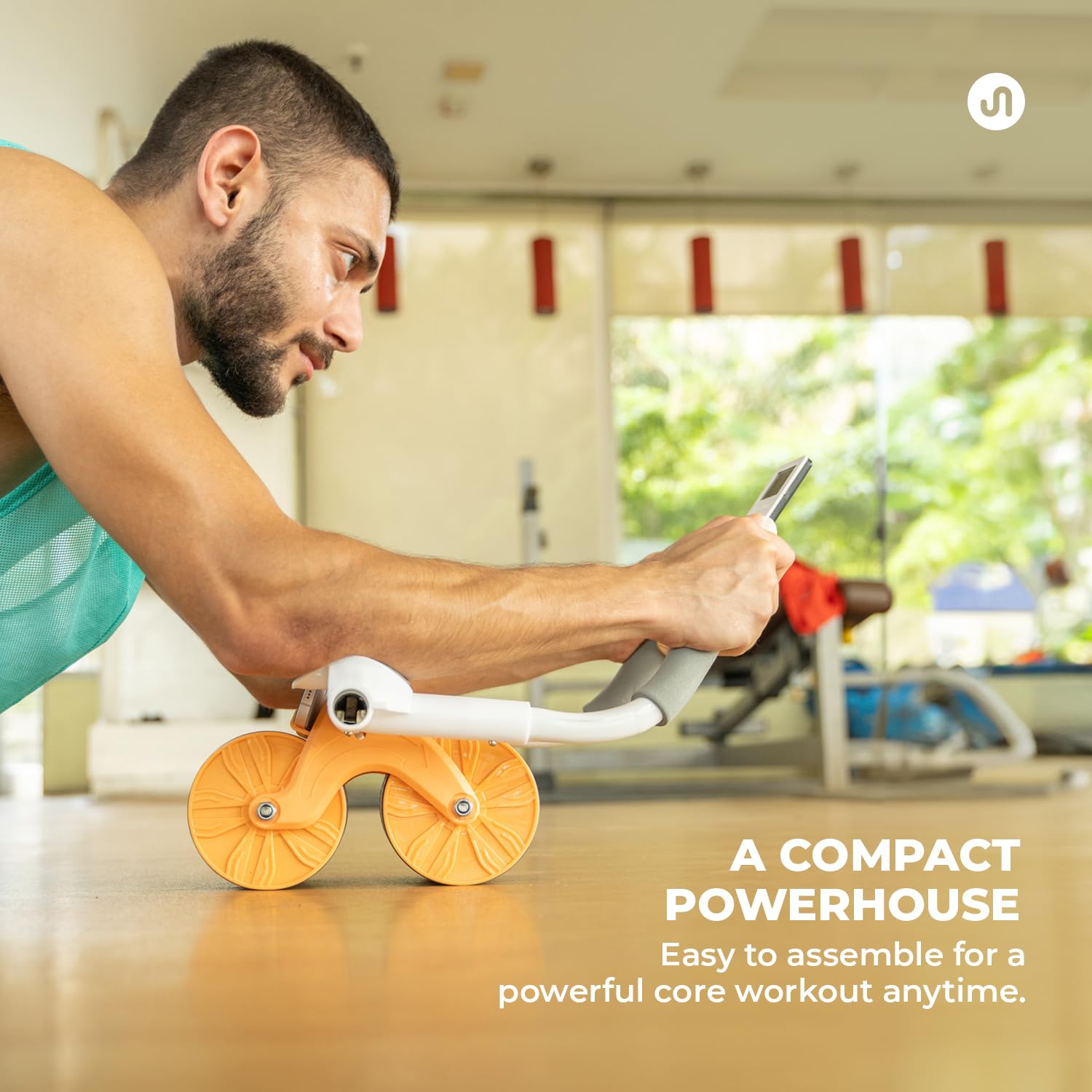 ABSolute Ab Roller – Automatic Rebound Ab Wheel for Men & Women | Home & Gym Ab Workout Equipment with Knee Mat - CARTitCARTitCARTit