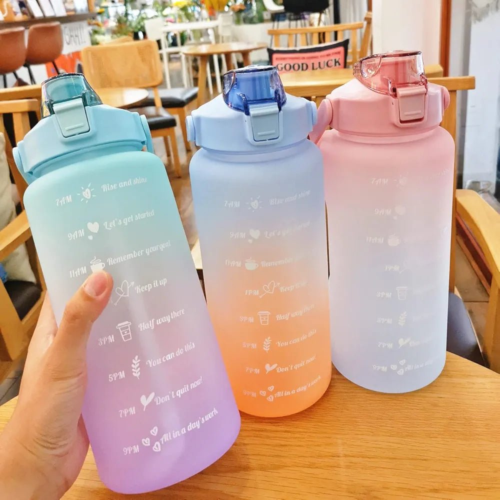 3 - in - 1 Motivational Water Bottle Set: Stay Hydrated All Day - CARTitJAGDISH ENTERPRISES TradersCARTit