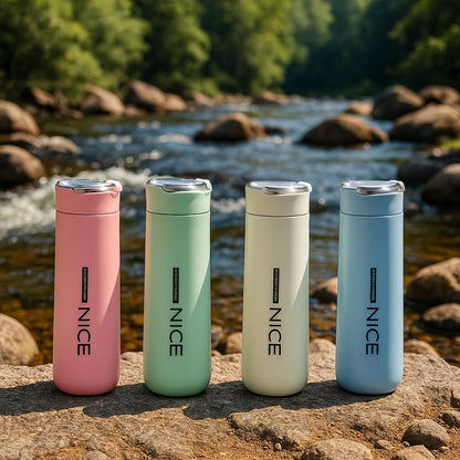 Nice Premium Glass & Plastic Water Bottle – 400ml Leak - Proof, Portable & Stylish Travel Flask - CARTitCARTitCARTit