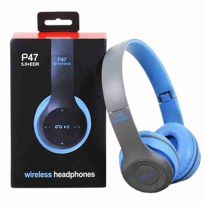 A Connect Z P47 Wireless Headphone – Bluetooth Headset with Mic, Sports Over - Ear Design, Stereo Sound - CARTitCARTitCARTit