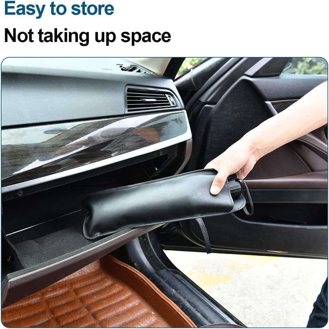 Car Sun Shade Windshield Cover – Umbrella Windshield Sunshade for Car Front Window, Sun Protection and Heat Insulation Foldable Sunshade, Full Cover Shade for Most Vehicles (Black) - CARTitCARTitCARTit