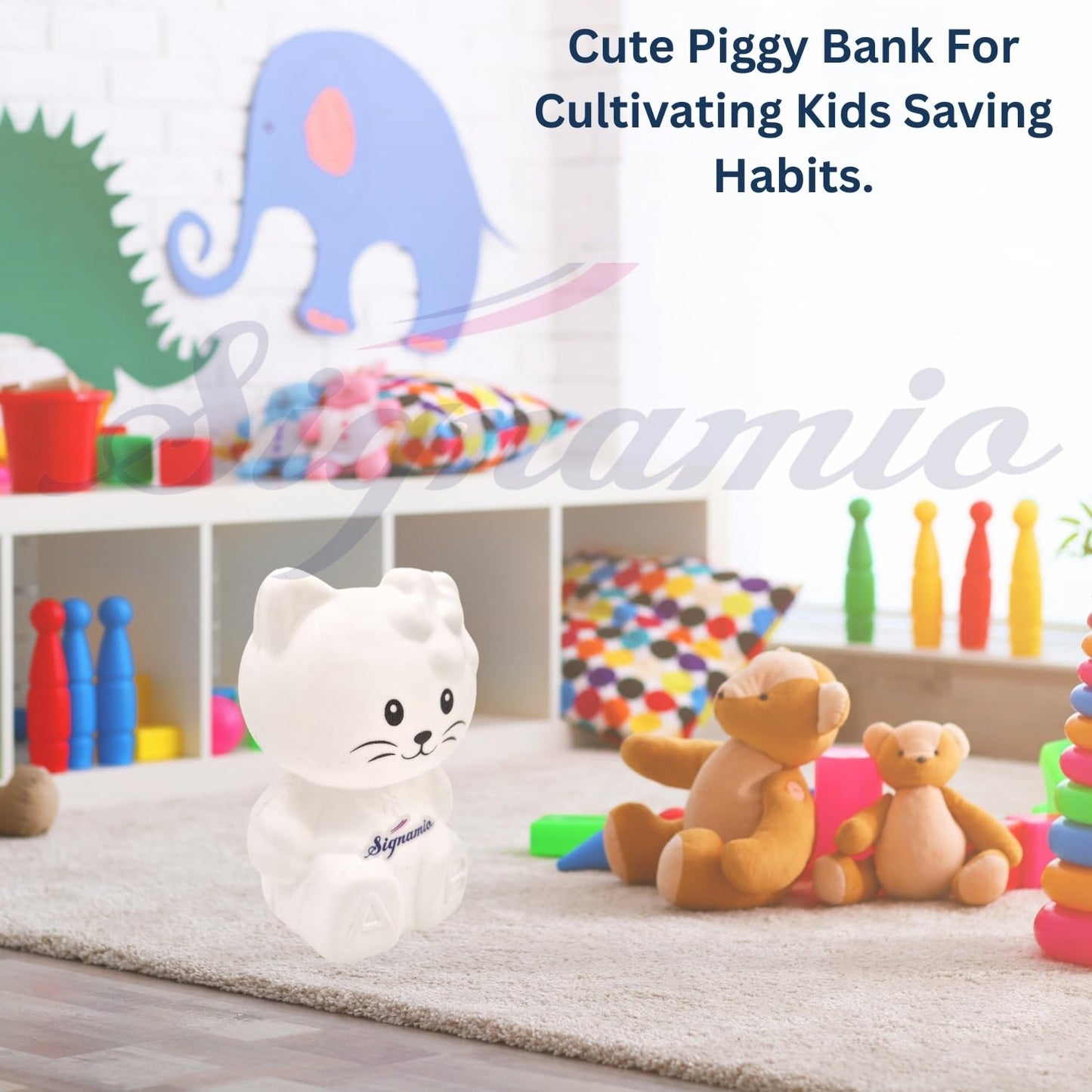 Piggy Bank for Girls and Boys Charming Money Box, Kiddy and Mini Bank, Perfect Savings Coin Box and Gullak for Kids - CARTitCARTitCARTit