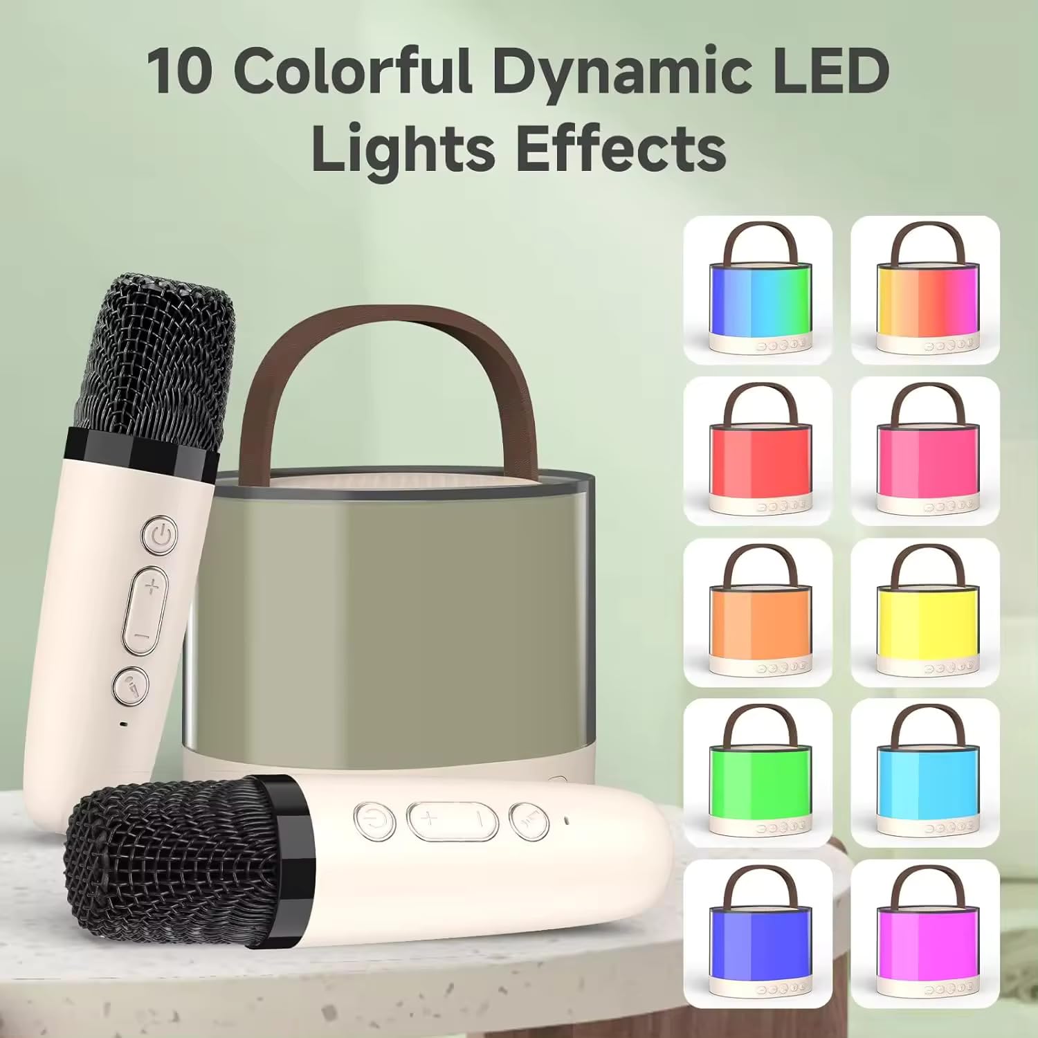 Mini Karaoke Machine Microphone Portable Bluetooth Wireless Speaker with Wireless Mic for Music Toys Christmas Birthday Gifts for Girls & Boys - CARTitCARTitCARTit