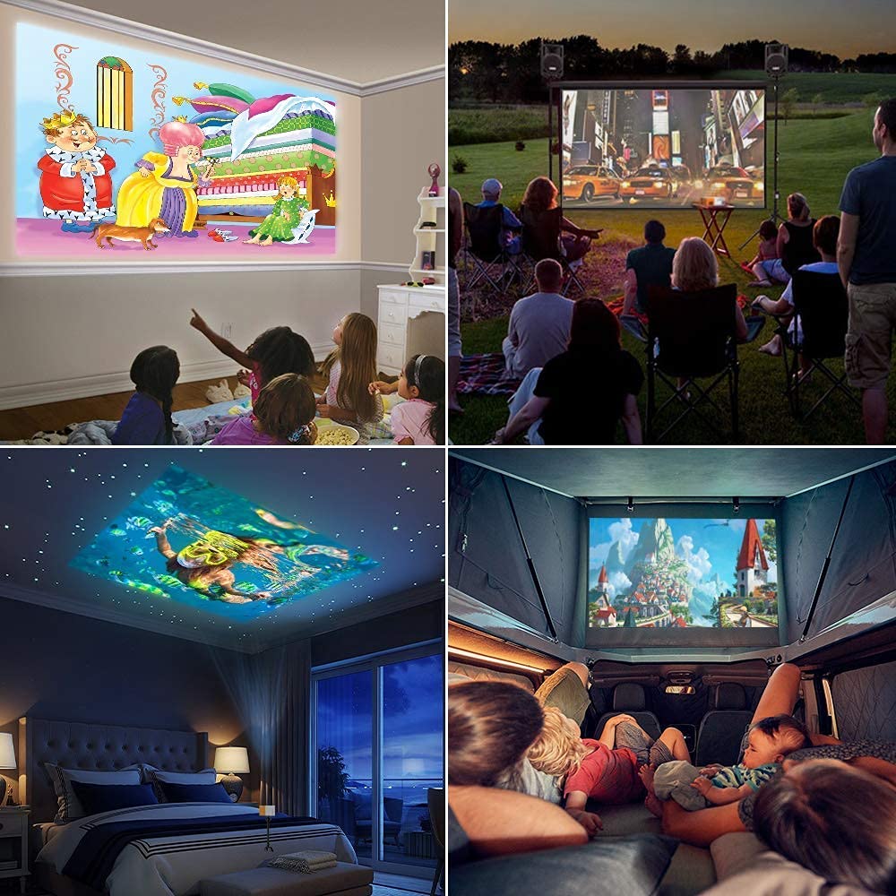 Pro Mini Projector – Portable HD Theater for Home, Kids & Travel - CARTitCARTitCARTit