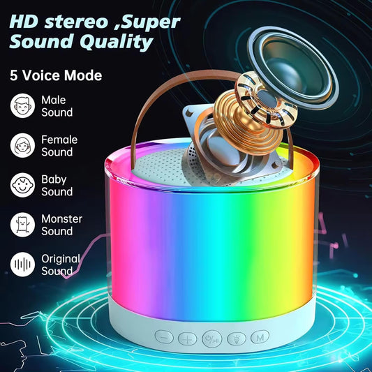 Mini Karaoke Machine Microphone Portable Bluetooth Wireless Speaker with Wireless Mic for Music Toys Christmas Birthday Gifts for Girls & Boys - CARTitCARTitCARTit