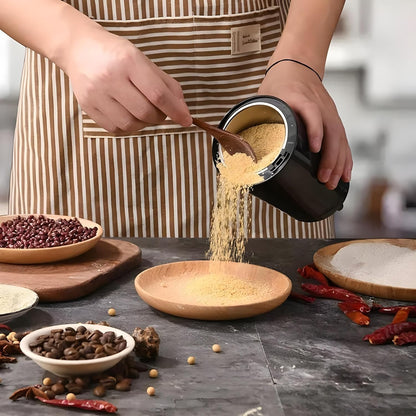 Coffee & Spice Grinder - 4 - Blade Electric Coffee & Spice Grinder – Stainless Steel Portable Mixer for Masala, Herbs, Dry Spices & Nuts – Push Button Control, Compact & Durable for Home Kitchen - CARTitCARTitCARTit