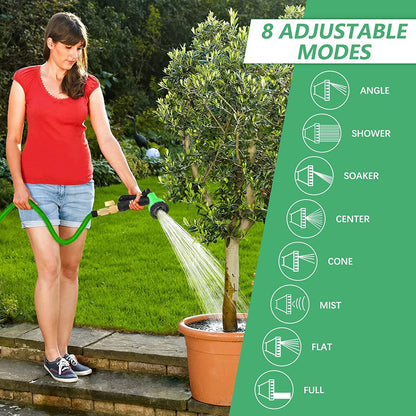 7 - Pattern High Pressure Garden Hose Nozzle – Heavy - Duty Water Spray Gun with Leak - Proof Metal Grip & Lock, Ideal for Gardening, Car & Pet Washing - CARTitCARTitCARTit