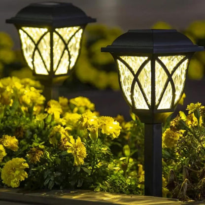 Outdoor Solar LED Lights – Combo Pack of 2 | Soft Ambient Lighting for Garden, Pathways, Walkways, Landscaping, and Driveways - CARTitCARTitCARTit
